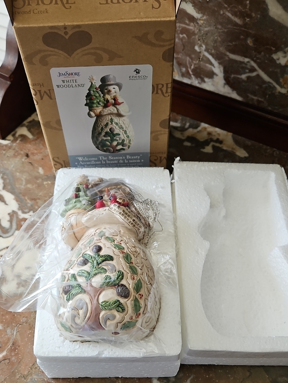 NWT 2020 Jim Shore Welcome The Season's Beauty Snowman